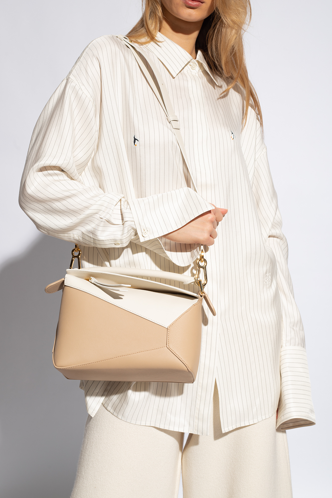 Beige Puzzle Small shoulder bag Loewe Vitkac France